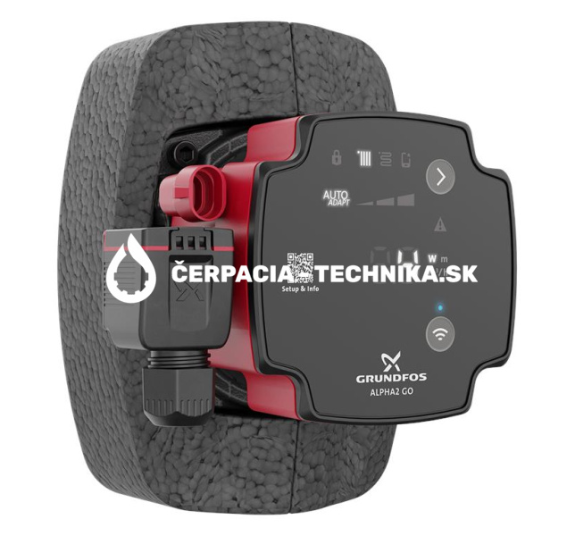 Elektronické obehové čerpadlo Grundfos ALPHA2 GO 25-60 130 93074218